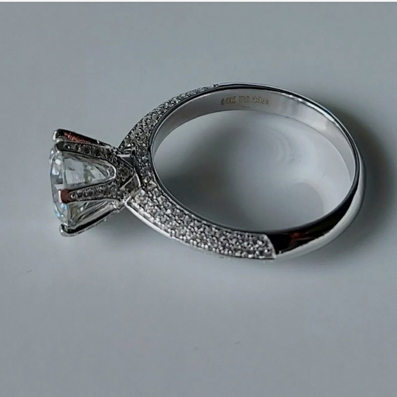 🆕️$1500  2CT 14k White Gold Round Moissanite Diamon… - Picture 7 of 12